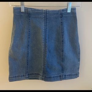 Free people denim skirt